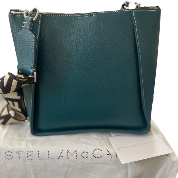 NEW STELLA MCCARTNEY PERFORATED LOGO SMALL CROSSBODY BAG - Picture 6 of 10